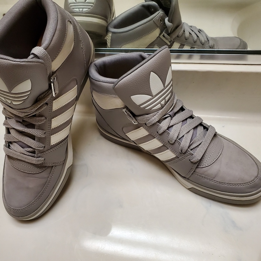 Adidas originals adi rise mid top gray